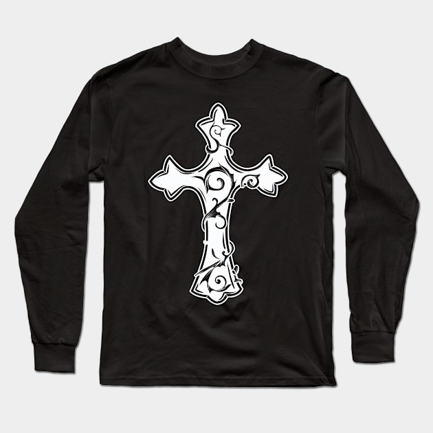 Cross 03 Great for Mask Long Sleeve T-Shirt by Verboten
